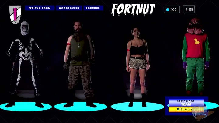 Brunetka nawet ze spermą w ustach rozdziera wszystkich w Fortnite