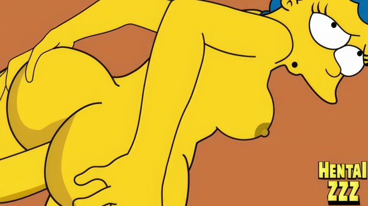 Kreskówka porno o Simpsonach, w której Marge bierze kutasa w swoją cipkę