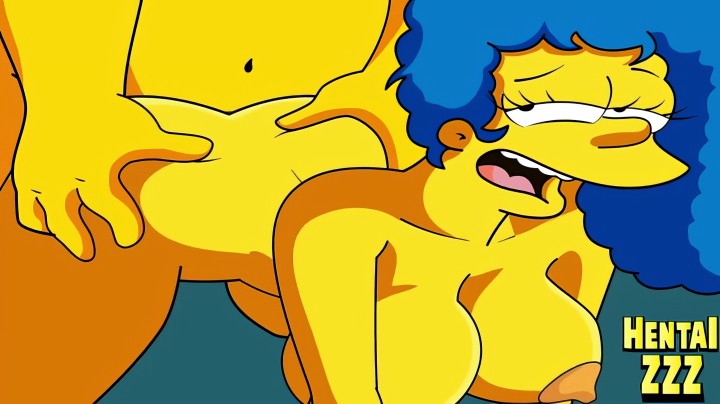 Marge z The Simpsons pochyliła się na pieska i wsadziła sobie w cipkę kutasa ukochanego Homera